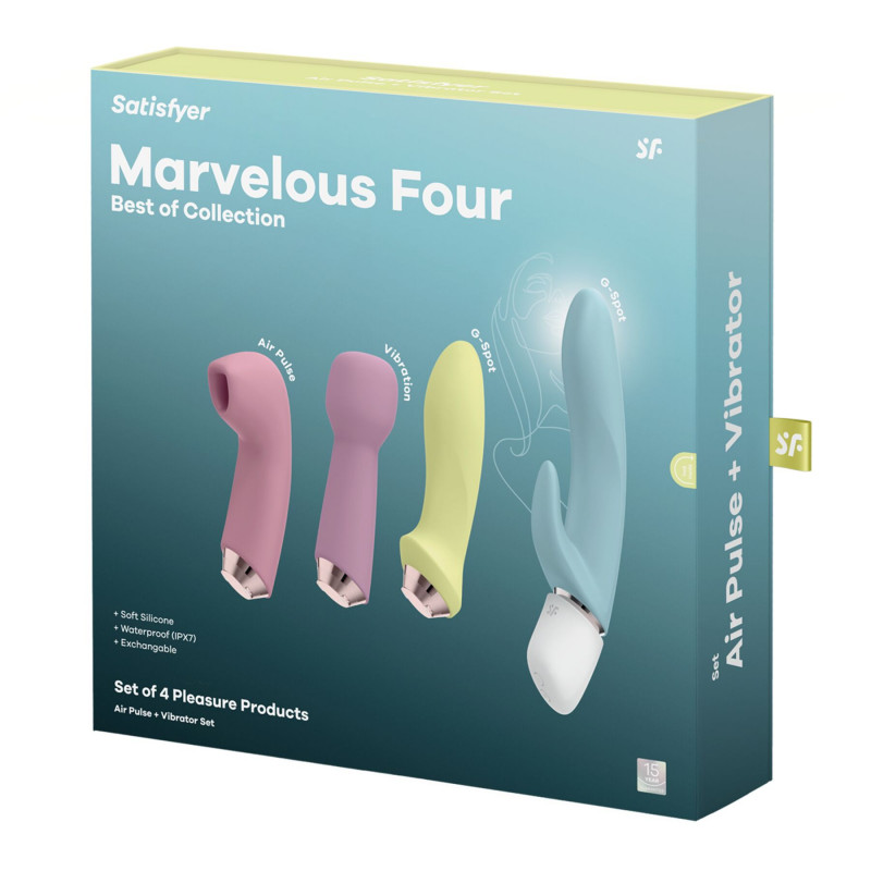 Satisfyer Marvelous Four: фото набору на нейтральному фоні