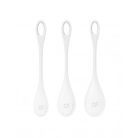 Набір йоні намистин Satisfyer Yoni Power 1 White, діаметр 2-2,5-3см, вага 22-46-74гр