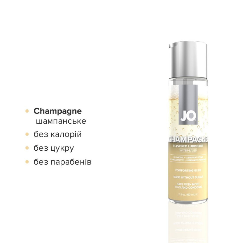 Текстура лубриканту JO Sweet&Bubbly Champagne