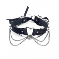 Чокер Art of Sex Karen из натуральной кожи, черный