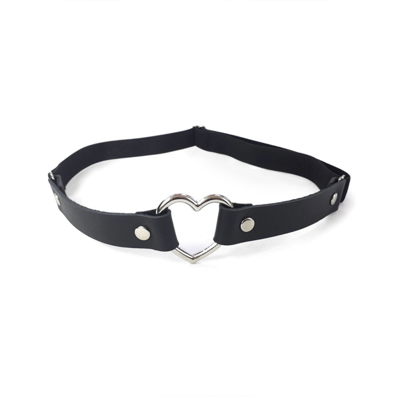 Детали черного кожаного гартера Art of Sex Terri: крепления и отделка