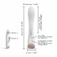 Вібратор-кролик Dorcel FLEXI RABBIT WHITE, акцент на вушка-стимулятори
