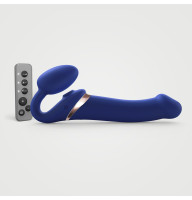 Безремінний вібрострапон Strap-On-Me MULTI ORGASM Blue L