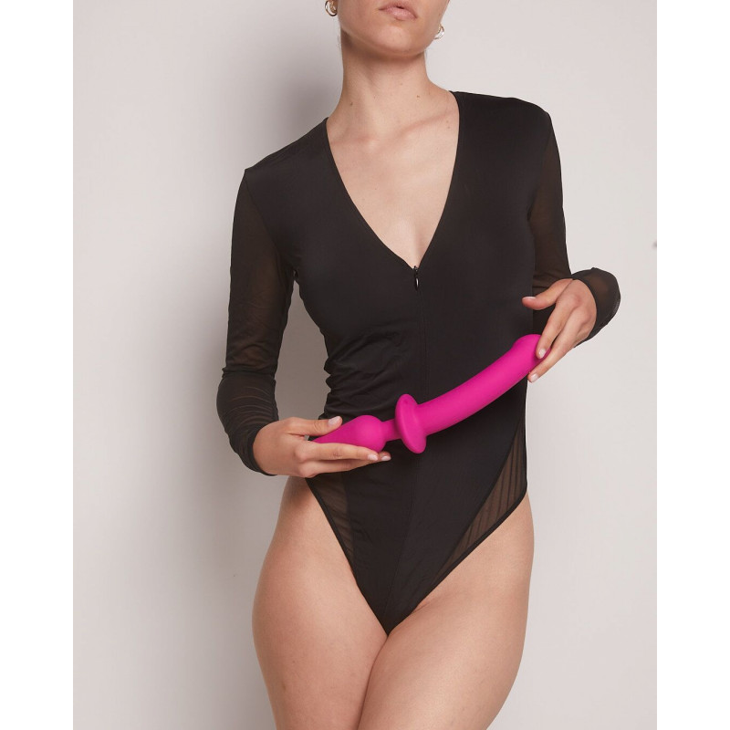 Анальна пробка з дилдо 2в1 Strap-On-Me SWITCH PLUG-IN DILDO Fuchsia L, комплект поставки, аксесуари