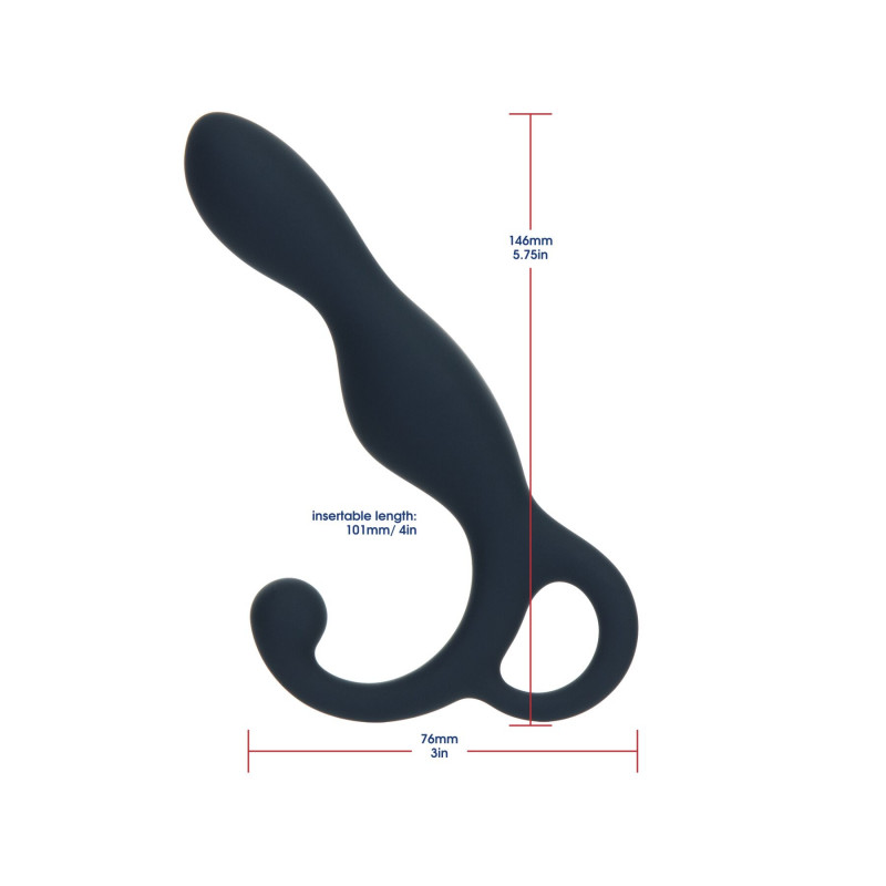 Масажер простати LUX Active LX1 Anal Trainer 5.75″, темно-синій, з упаковкою