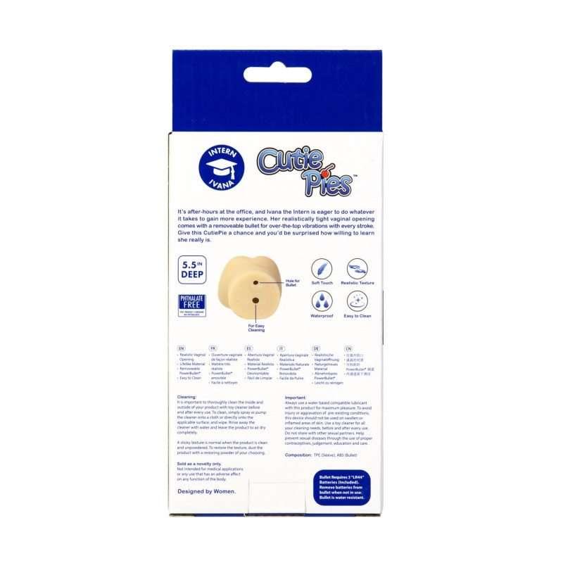 Мастурбатор-вагіна CutiePies Ivana Intern - демонстрація гнучкості