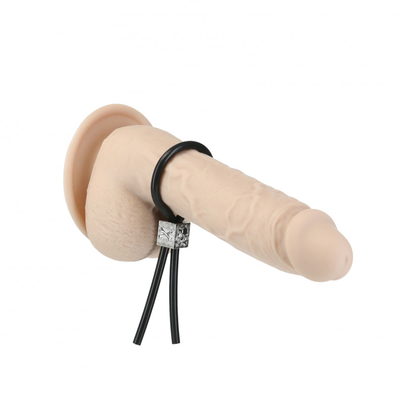 Ерекційне кільце LUX Active Tether Adjustable Silicone, демонструється регульований елемент