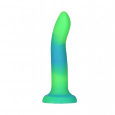 Фалоімітатор ADDICTION Rave Glow in the Dark Blue Green 20.3 см — Keks-Hub