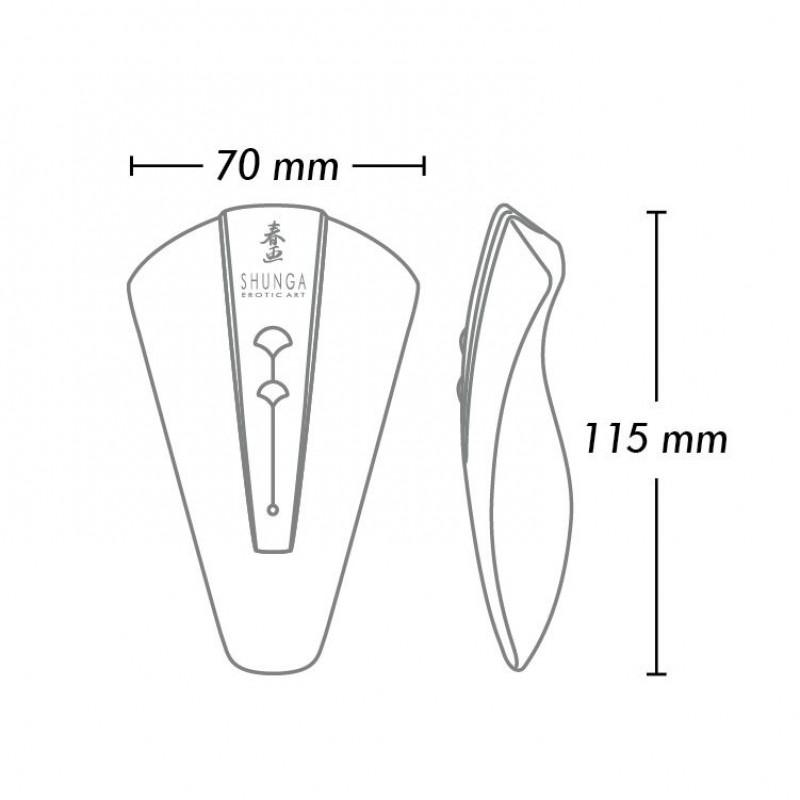 Детальний вигляд кліторального вібратора Shunga Obi Light Pink - гладка текстура для чуттєвого дотику