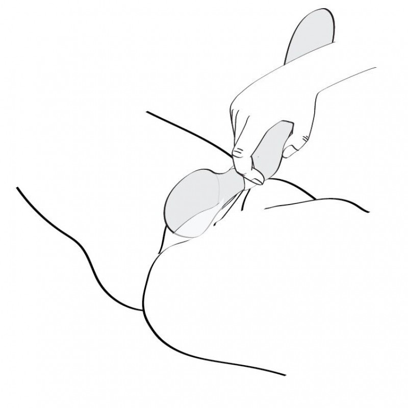 Вібромасажер Shunga Zoa Black двосторонній - кнопка керування та індикатор