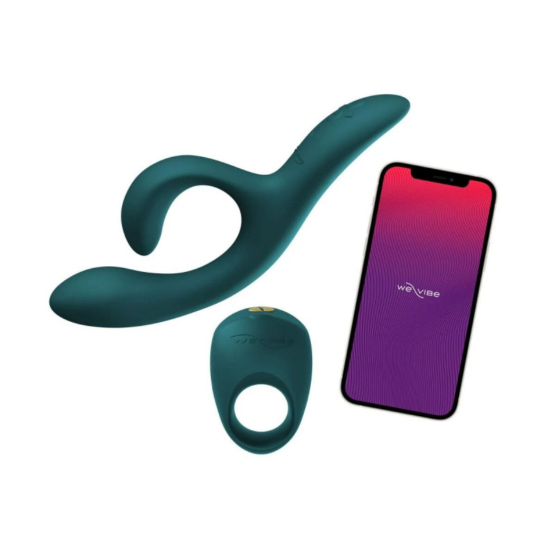 We-Vibe Nova 2 вибратор-кролик сбоку, демонстрация деталей дизайна
