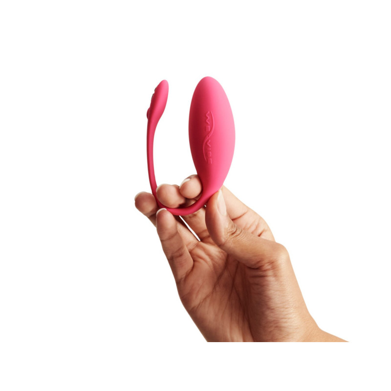 Детальний вигляд кнопки керування на смарт-віброяйці We-Vibe Jive Electric Pink