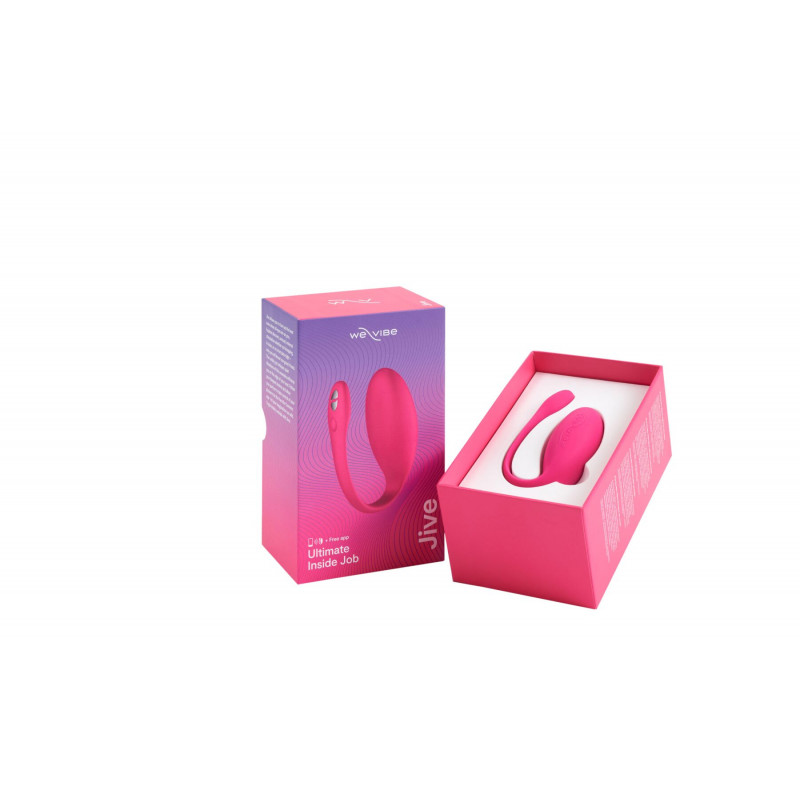 Смарт-віброяйце We-Vibe Jive Electric Pink заряджається - демонстрація кабелю