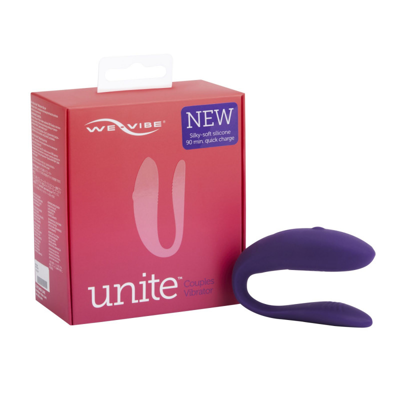 Вібратор для пар We-Vibe Unite Purple: розміри та пропорції, детальний вигляд