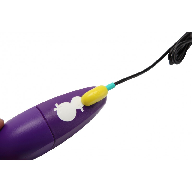 Вакуумний кліторальний стимулятор Romp Free в комплекті з USB-кабелем для зарядки.