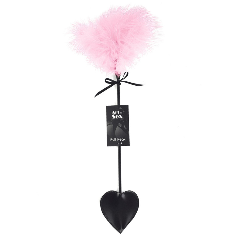 Детальний вигляд лоскітки Art of Sex Puff Peak Піка, рожева - ручка та вигнута частина