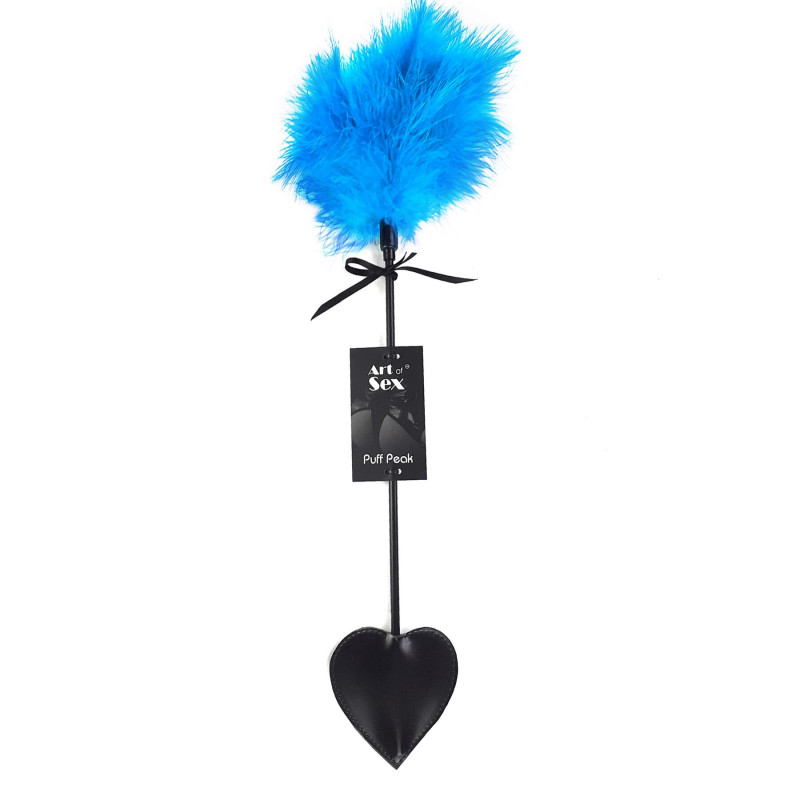 Лоскітка Art of Sex Puff Peak, блакитна: вид збоку, м'яка текстура