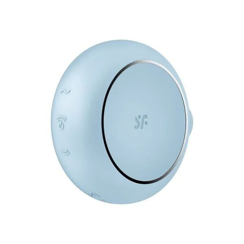 Вакуумний стимулятор Satisfyer Pro To Go 3 Blue, текстура силіконового покриття, м'якість і гладкість