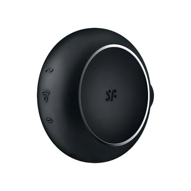 Вакуумний стимулятор Satisfyer Pro To Go 3 Black з вібрацією - демонстрація насадки та її текстури