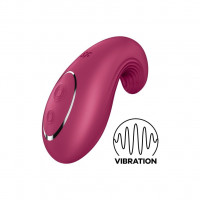 Вибратор Satisfyer Dipping Delight Berry 2 мотора гибкий кончик