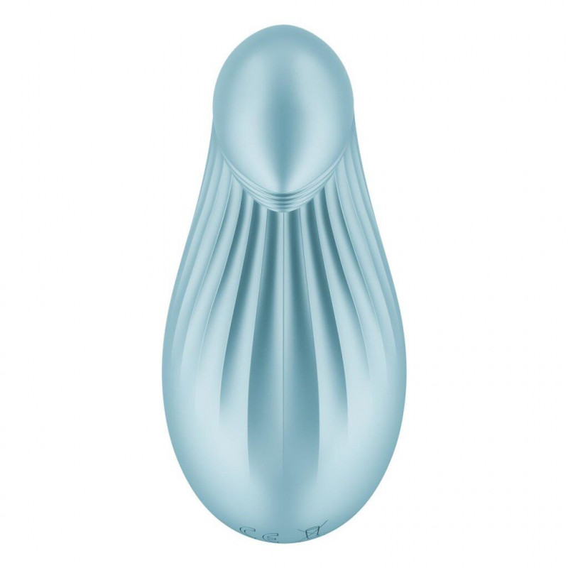 Вібратор Satisfyer Dipping Delight Light Blue, текстура матеріалу, детальний знімок