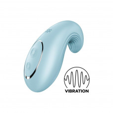 Вибратор Satisfyer Dipping Delight Light Blue с двумя моторами и гибким кончиком — Keks-Hub