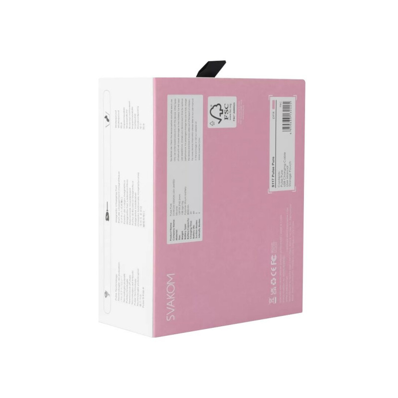 Зарядний пристрій для вакуумного стимулятора Svakom Pulse Pure Pale Pink: зручність та мобільність