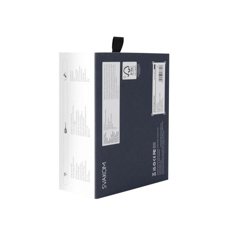 Чорний колір вакуумного стимулятора Svakom Pulse Pure Navy Blue, елегантність