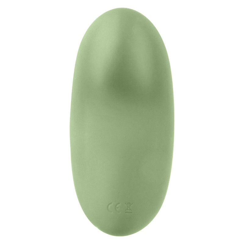 Смарт-вібратор Magic Motion Nyx, зелений - вигляд збоку, демонструє ергономічну форму