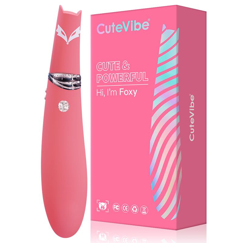 Вакуумний вібростимулятор CuteVibe Foxy Sakura разом з аксесуарами, комплект постачання