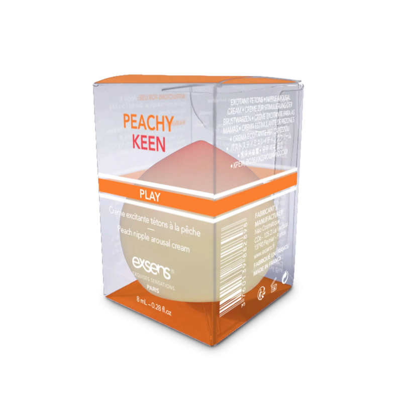 Упаковка збуджувального крему EXSENS Peachy Keen, бренд Exsens