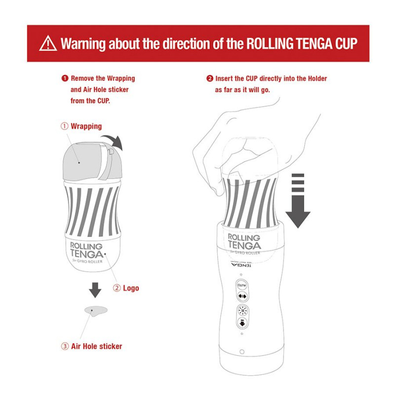 Сумісність Tenga VACUUM GYRO ROLLER SET з Tenga Cup: демонстрація об'єднання для розширення можливостей