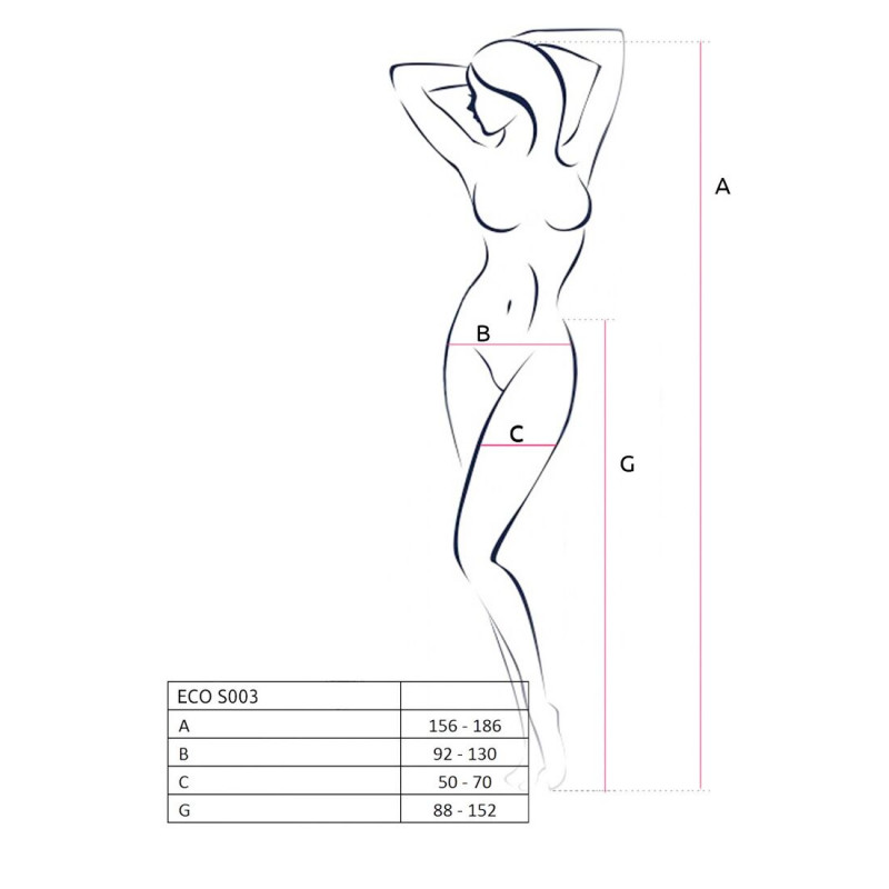 Упаковка бодістокінгу Passion ECO S003 red: стильна та надійна