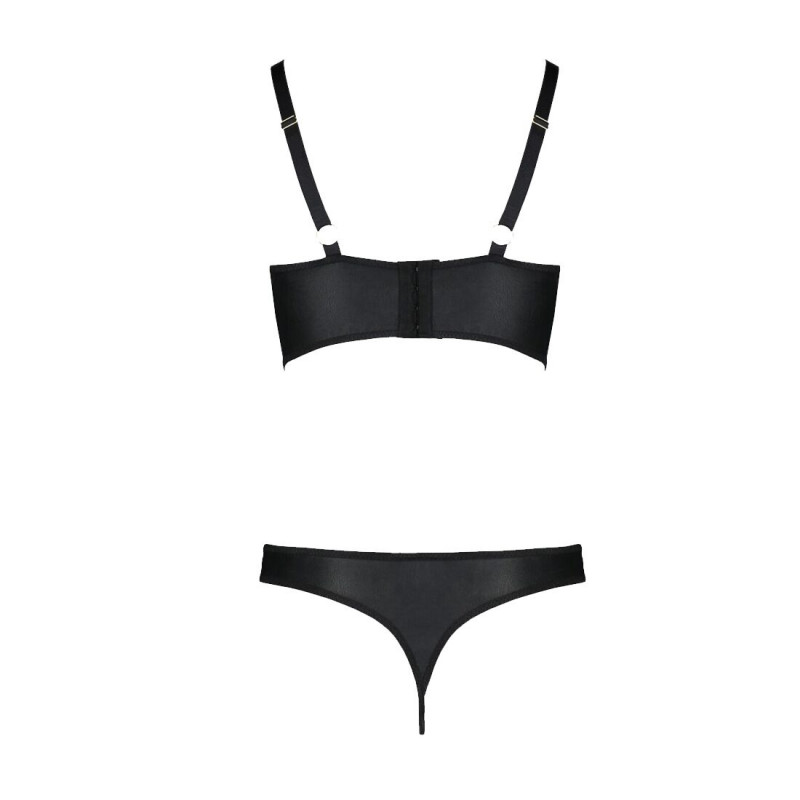 Комплект Passion MALWIA BIKINI 6XL/7XL black: презентація в елегантній упаковці