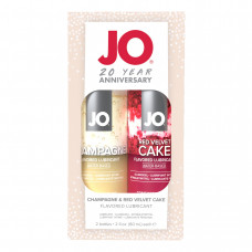 Набор вкусовых смазок JO Champagne & Red Velvet Cake Limited Edition 2×60 мл — Keks-Hub