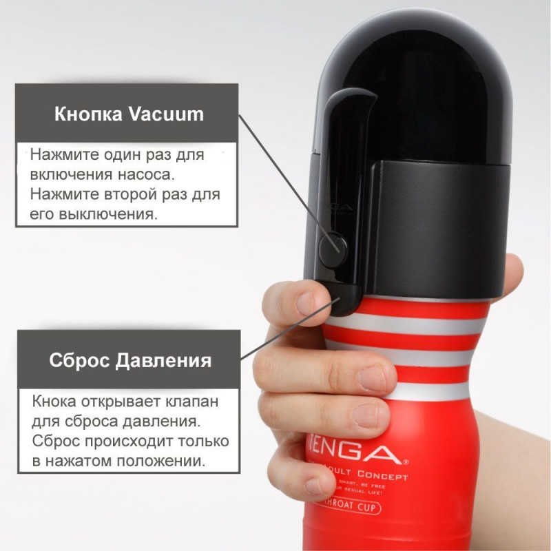 Вакуумна насадка Tenga Vacuum Controller, вид збоку