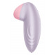 Текстура силіконового покриття смарт-вібратора Satisfyer Tropical Tip Light Lilac, що підкреслює його м'якість та безпечність для шкіри