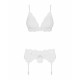 Фрагмент мереживної трусиків з комплекту Obsessive 810-SEG-1 White