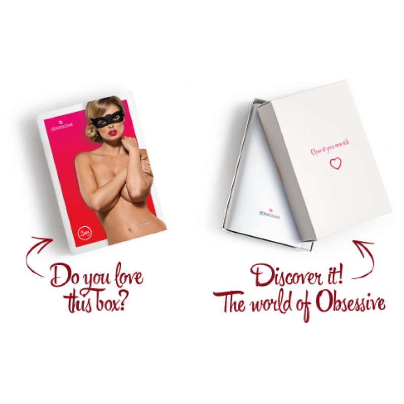 Текстура мережива маски Obsessive A700 mask, чорна, детальний розгляд