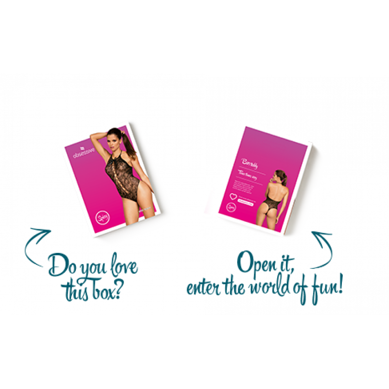 Повний образ з бодістокінгом Obsessive B113 teddy: спокусливий вигляд та комфорт