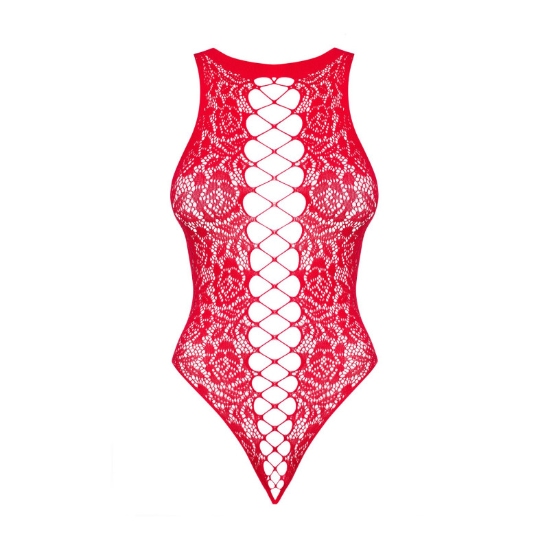 Упаковка бодістокінга Obsessive B120 teddy червоного кольору