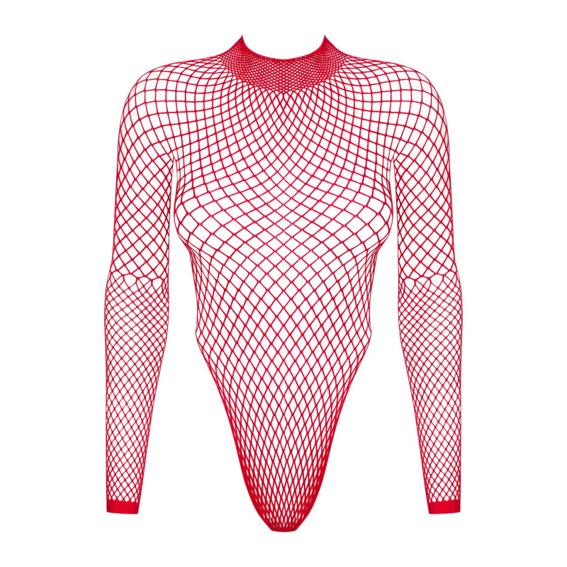 Упаковка червоного бодістокінгу Obsessive B126 teddy - ідеальний подарунок