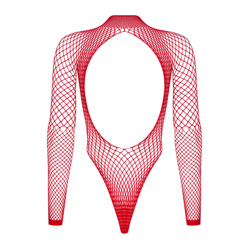 Червоний бодістокінг Obsessive B126 teddy XL/XXL - чуттєвий образ