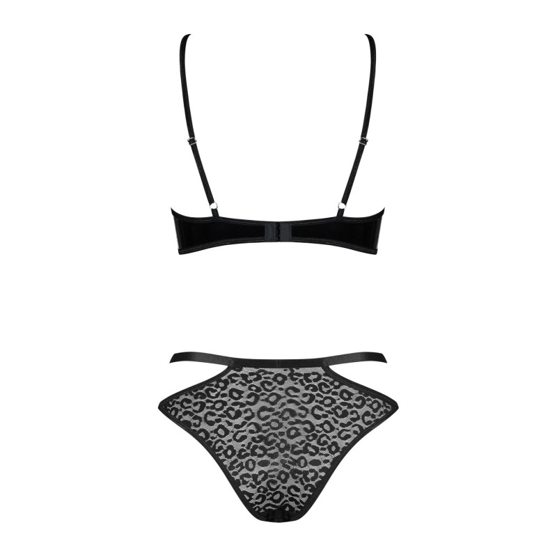 Упаковка еротичного комплекту Obsessive Bagirela: бренд Obsessive, розмір L/XL