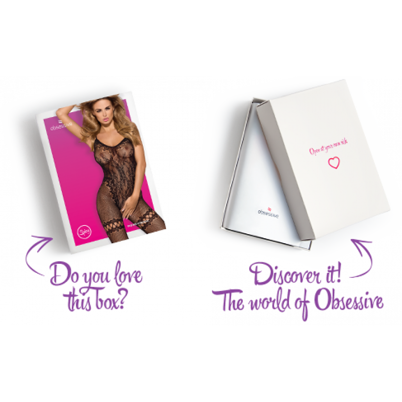 Приклад носіння бодістокінгу Obsessive F213, силует