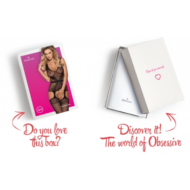 Бодістокінг Obsessive F217 XL/XXL: загальний вигляд, що демонструє повний силует