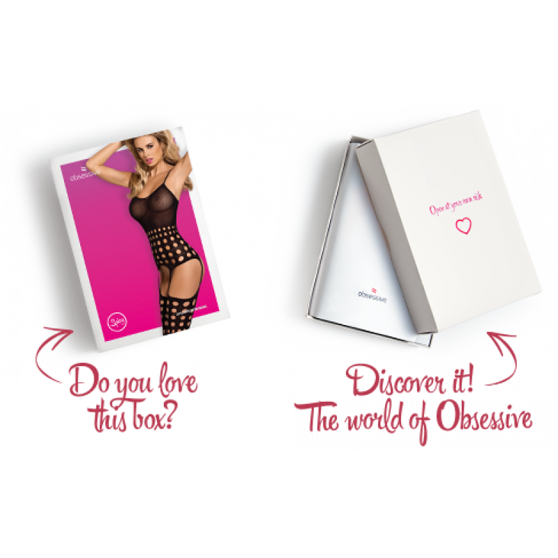 Бодістокінг Obsessive G310 – демонстрація еластичності матеріалу