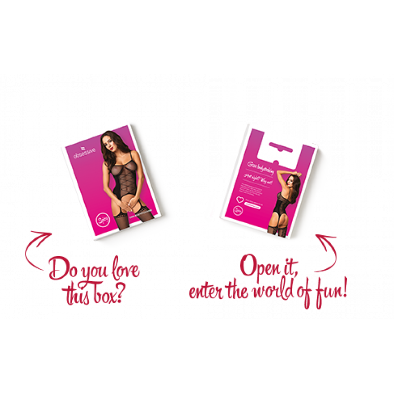 Модель у бодістокінгу Obsessive Bodystocking G314, загальний образ