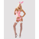 Еротичний костюм Obsessive Bunny suit 4 шт., рожевий, L/XL - спинка