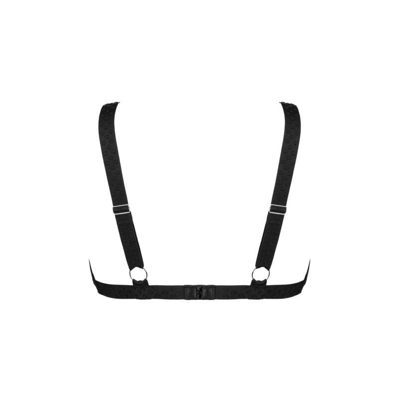 Елегантна упаковка чорного мереживового бюстгальтера Obsessive Estiqua bra